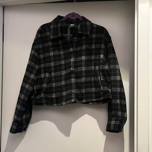 H&M Bropped Button-Up Jacket